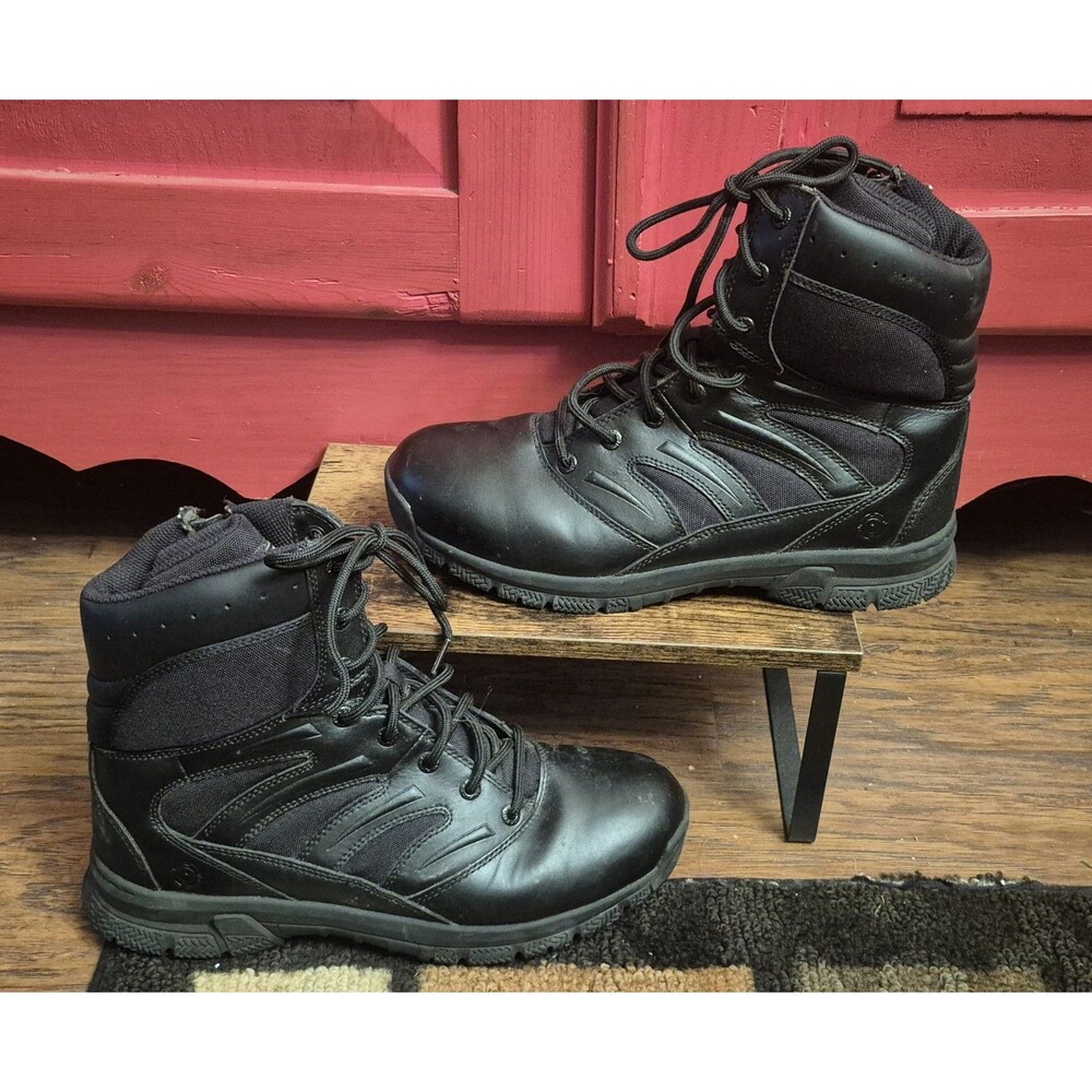 Original S.W.A.T. Force 8 10.5W Tactical Boots Men's EUC Leather Military Work